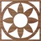 Ekena Millwork Blume Wood Fretwork Pierced Ceiling Medallion, Walnut, 16"OD x 5 1/2"ID x 3/8"T CMWP16X16X0375BLWA - alternate 3